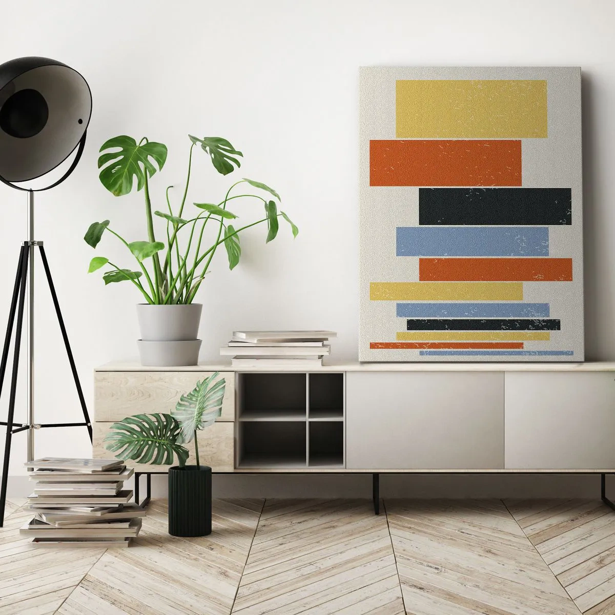 Lærredstryk - Billede på lærred - Optagelse af musik - 45x80 cm