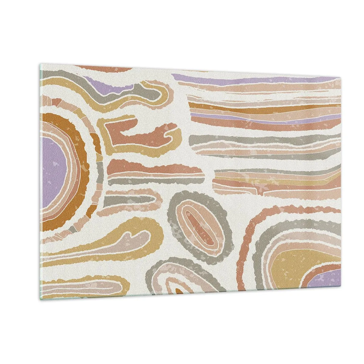 Billede på glas - Farverige tværsnit - 120x80 cm