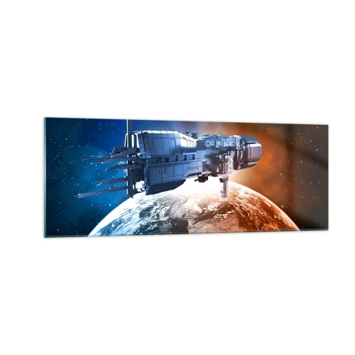 Billede på glas - Forsigtig observatør - 140x50 cm