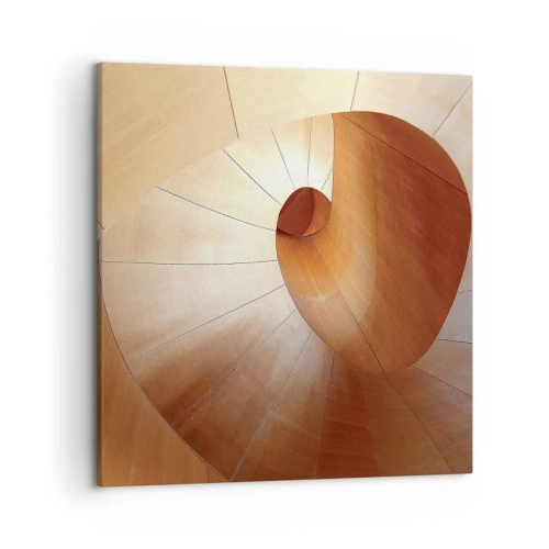 Lærredstryk - Billede på lærred - Arkitektonisk serpentin - 50x50 cm
