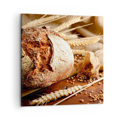 Lærredstryk - Billede på lærred - Appetitlig, velduftende, sprød - 60x60 cm