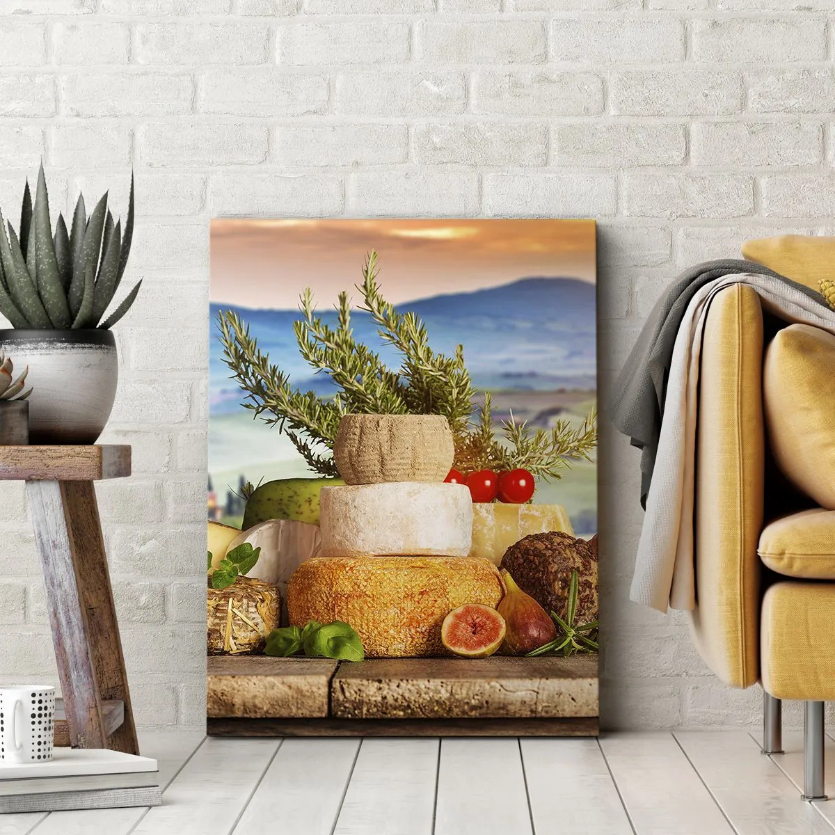 Lærredstryk - Billede på lærred - Italiensk livsglæde - 50x70 cm
