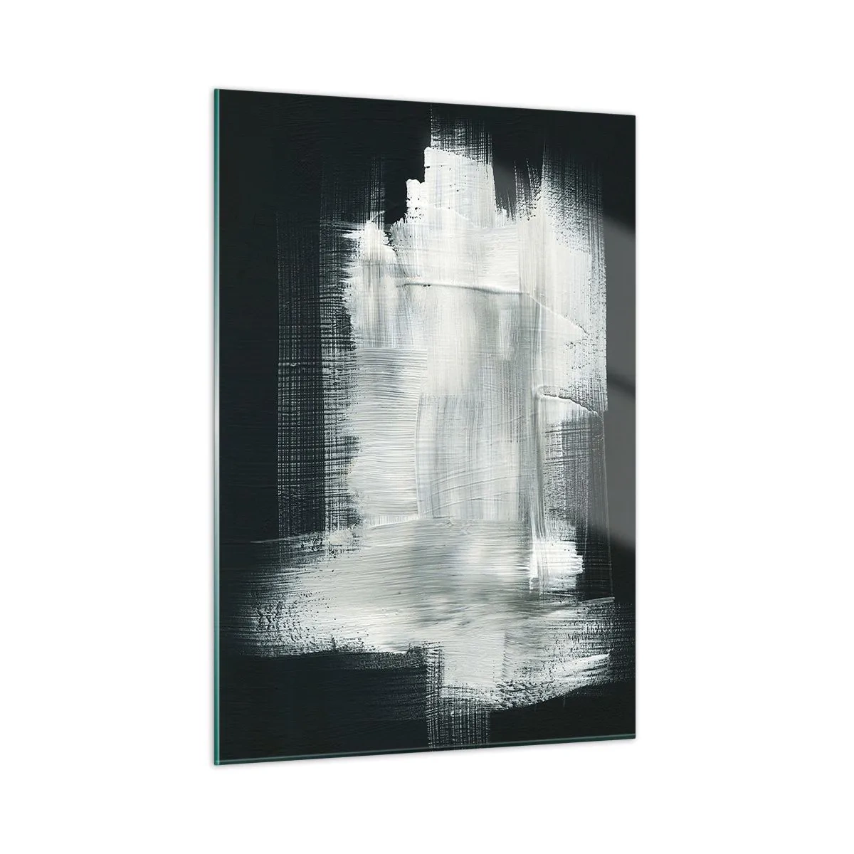 Billede på glas - Vævet af det lodrette og det vandrette - 50x70 cm