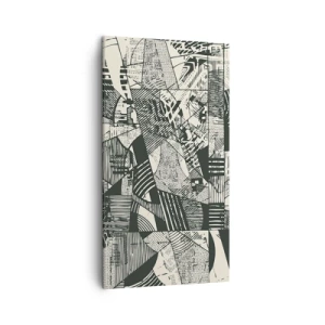 Lærredstryk - Billede på lærred - Nutidens dynamik - 45x80 cm