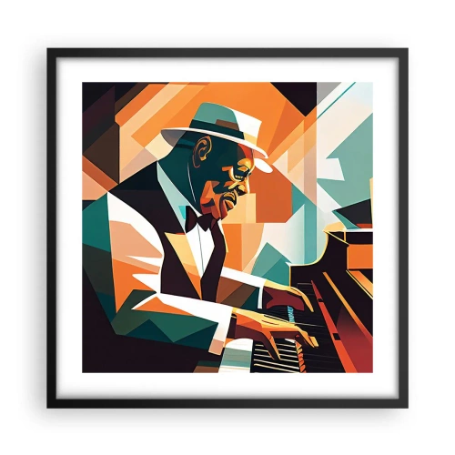 Plakat i sort ramme - Alt det jazz - 50x50 cm