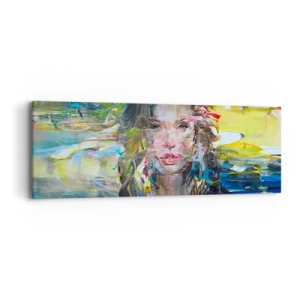 Lærredstryk - Billede på lærred - Bag lufttæppet - 90x30 cm