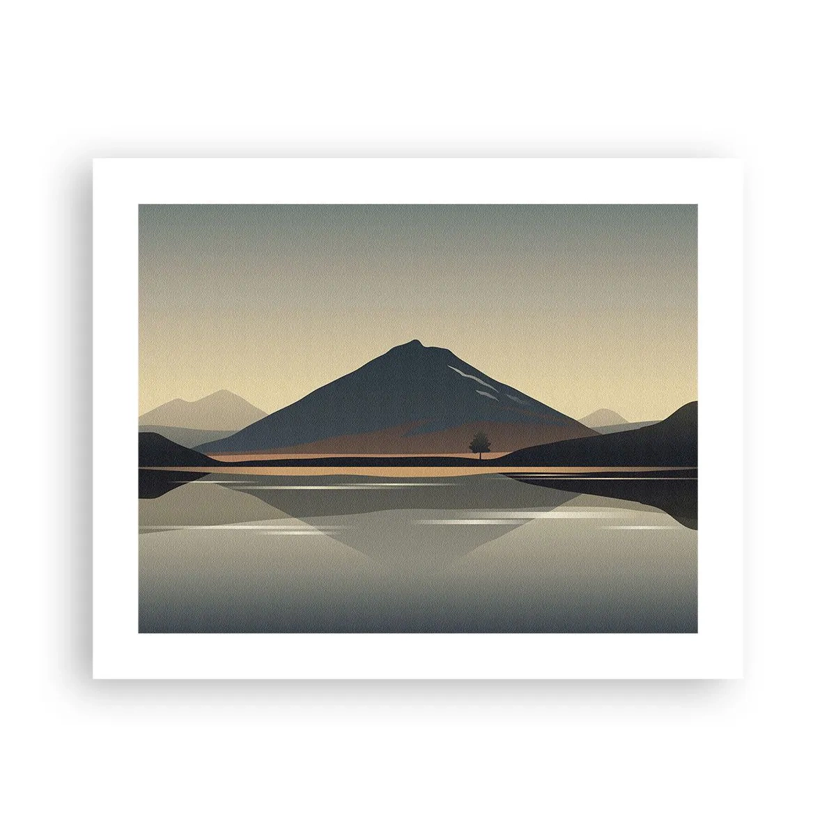 Plakat - Spejlrefleksion - 50x40 cm