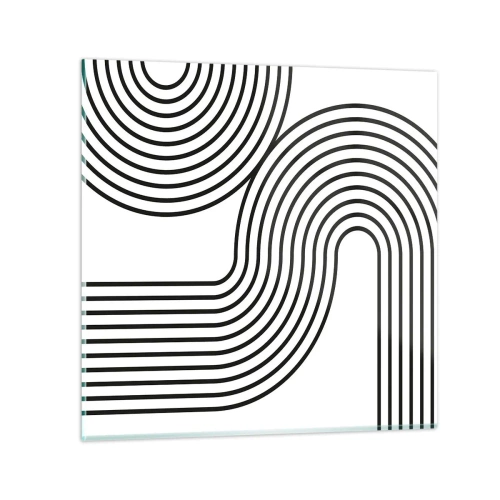 Billede på glas - På en kurve - 30x30 cm