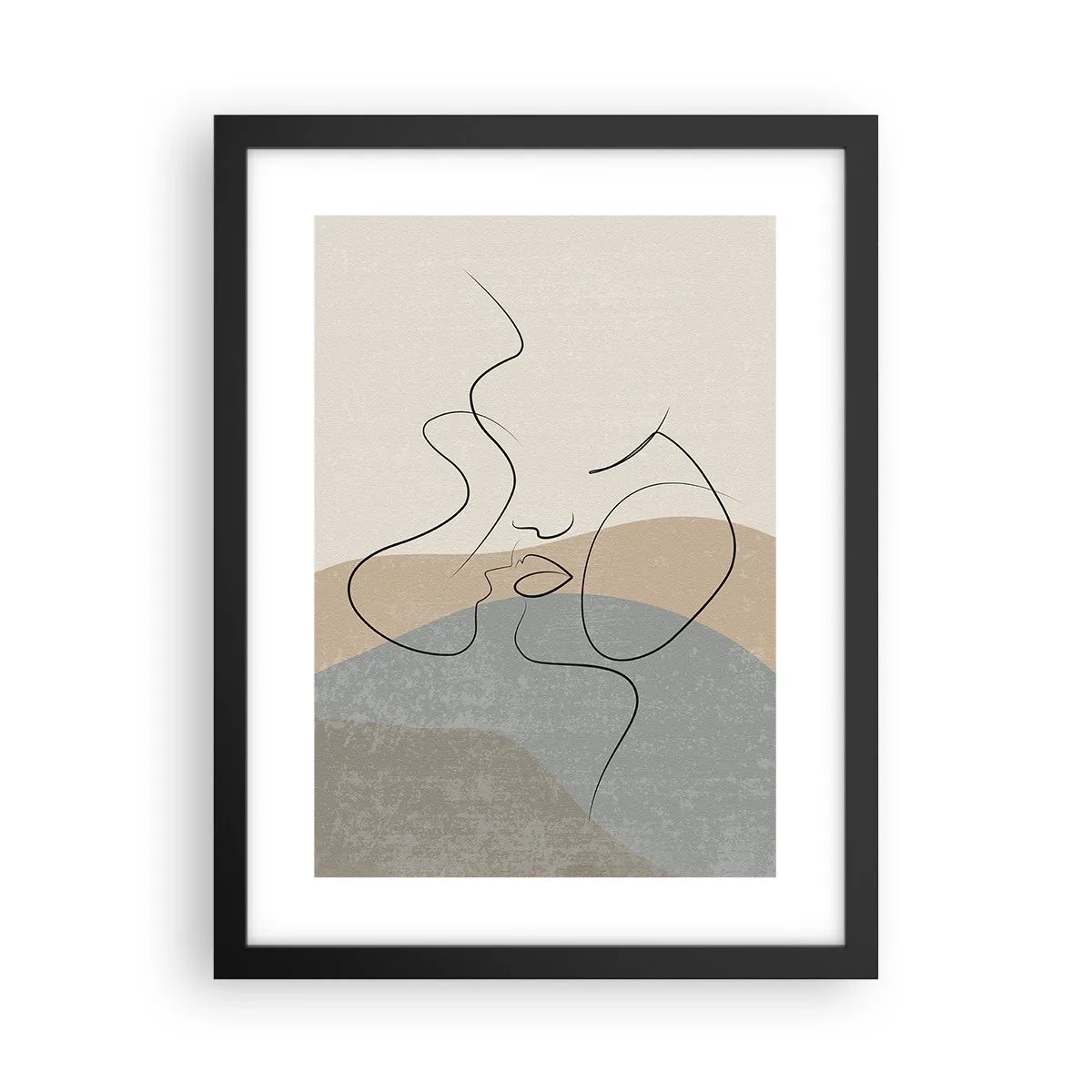 Plakat i sort ramme - Som et penselstrøg - 30x40 cm