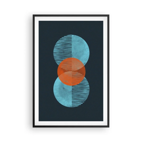 Plakat i sort ramme - Symmetrisk sammensætning - 61x91 cm