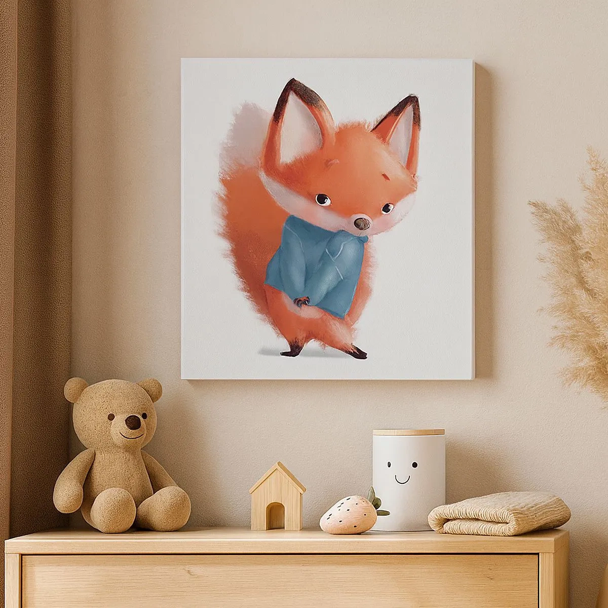 Lærredstryk - Billede på lærred - Ser jeg smuk ud i den her? - 30x30 cm