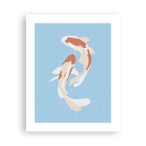 Plakat - Spontan synkroniseret svømning - 40x50 cm