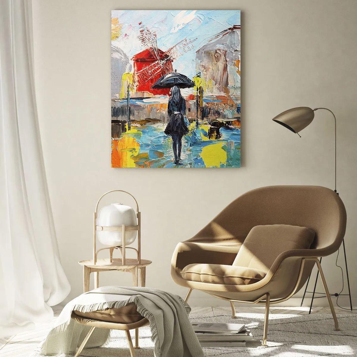 Billede på glas - Parisiske legender - 50x70 cm