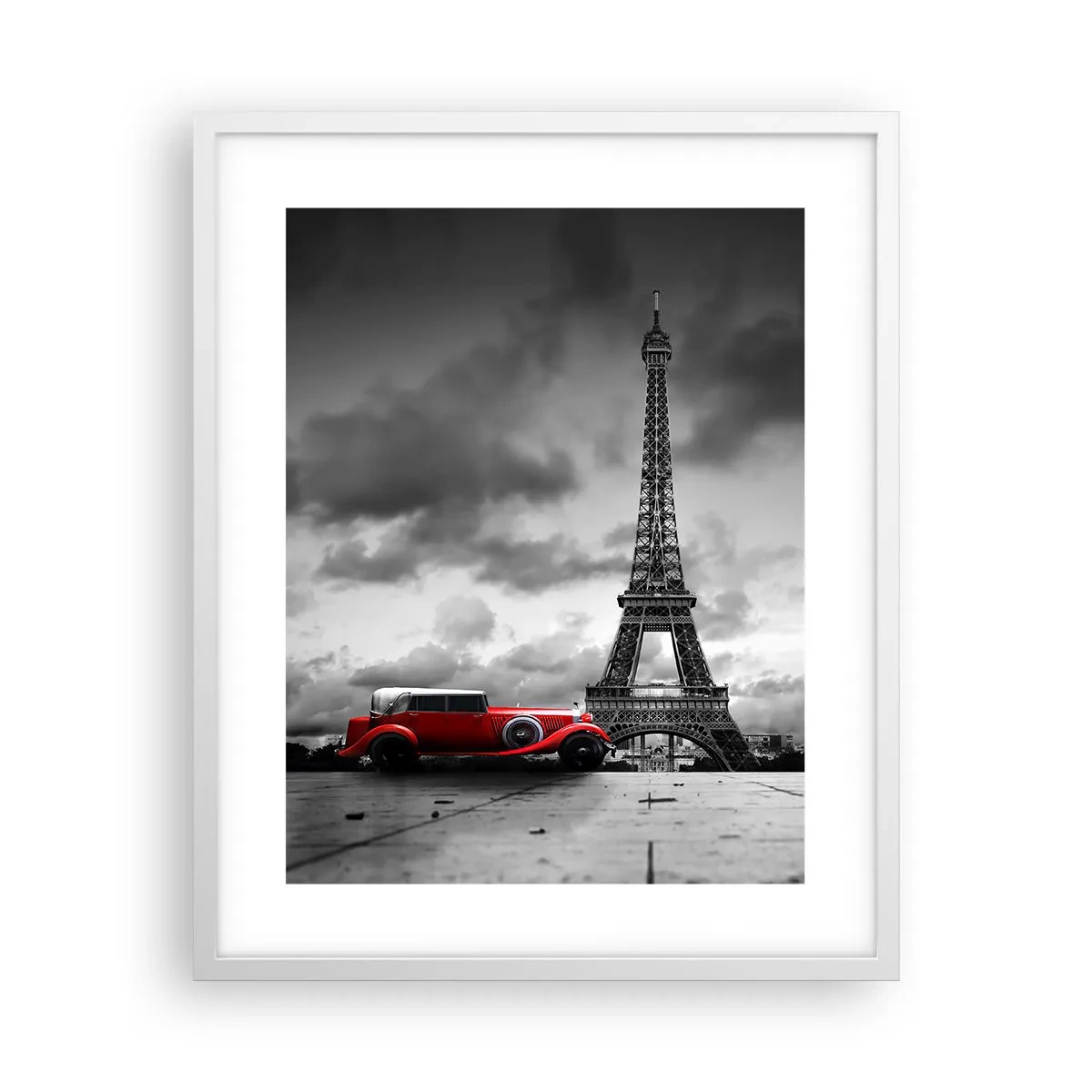 Plakat i hvid ramme - For ikke så længe siden i Paris - 40x50 cm