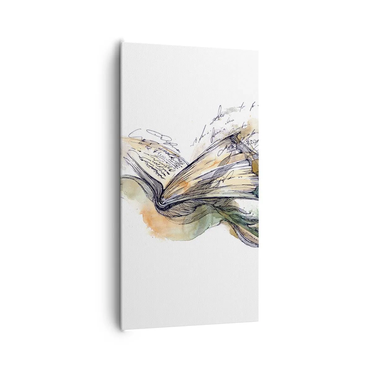 Lærredstryk - Billede på lærred - På poesiens vinger - 65x120 cm