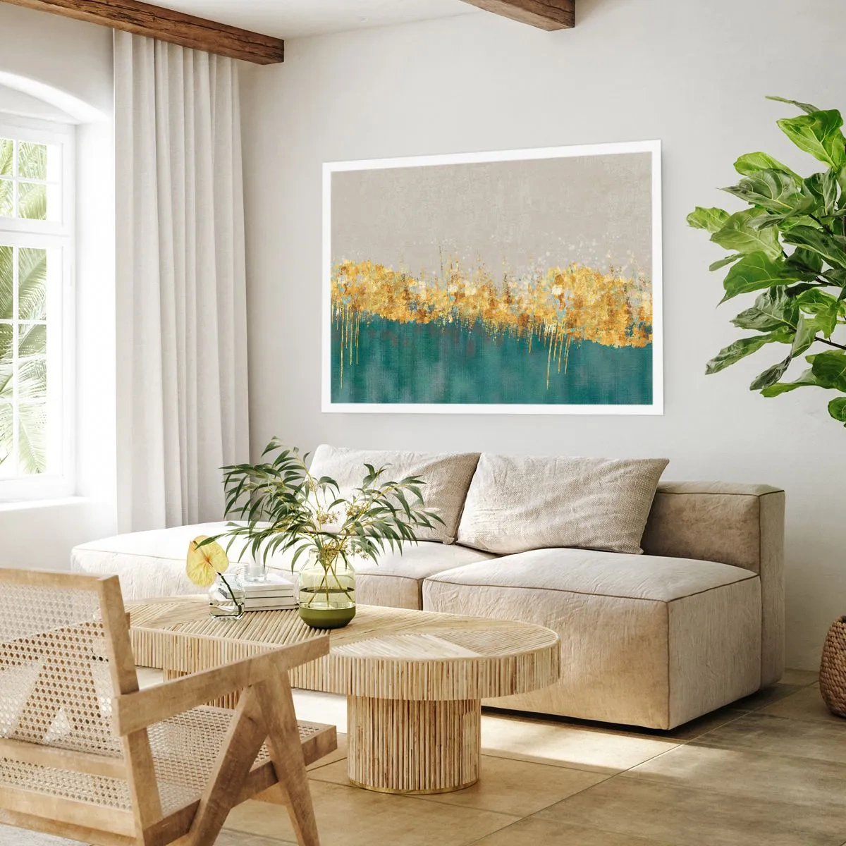 Plakat - Den gyldne grænse - 50x40 cm