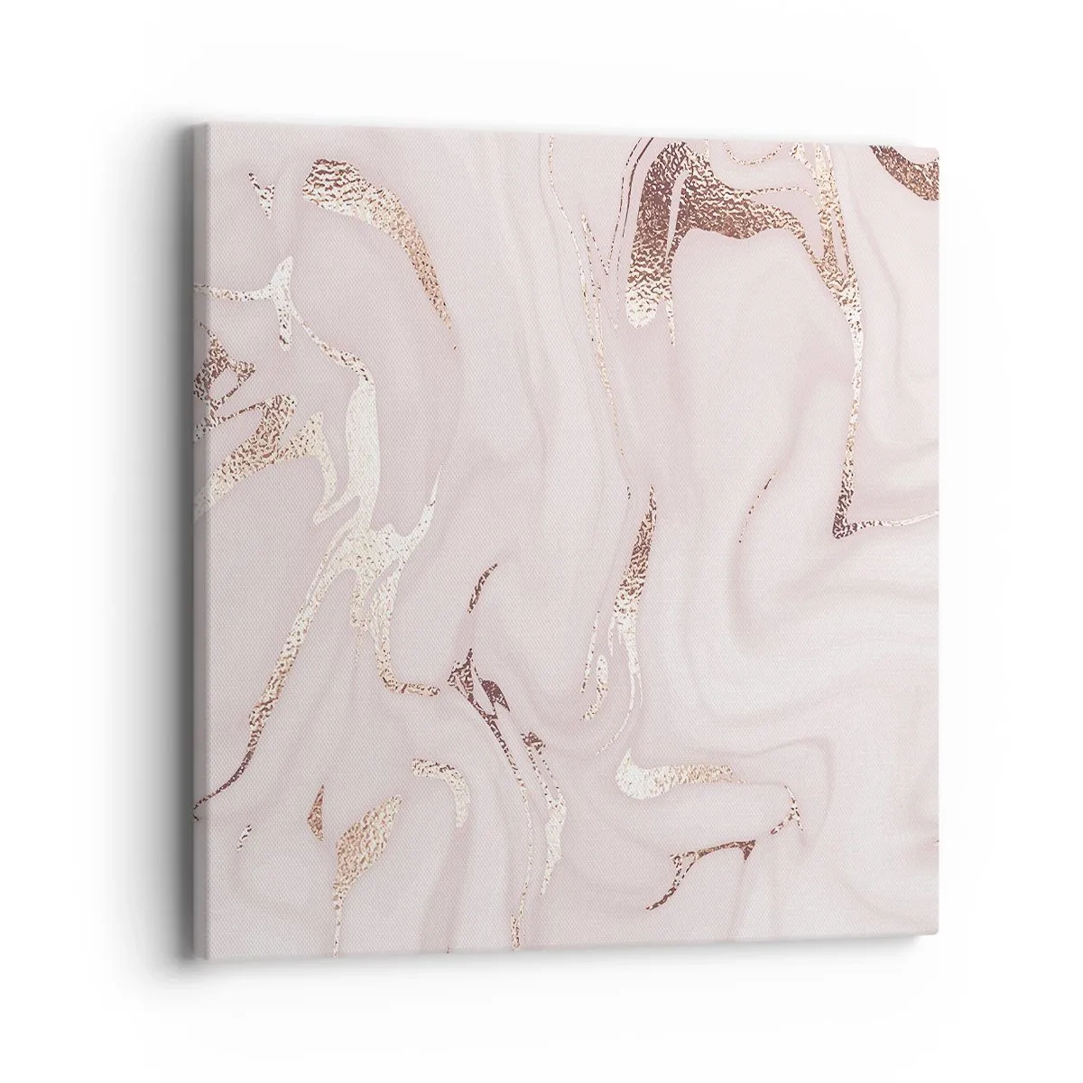 Lærredstryk - Billede på lærred - I et lyserødt tørklæde - 40x40 cm