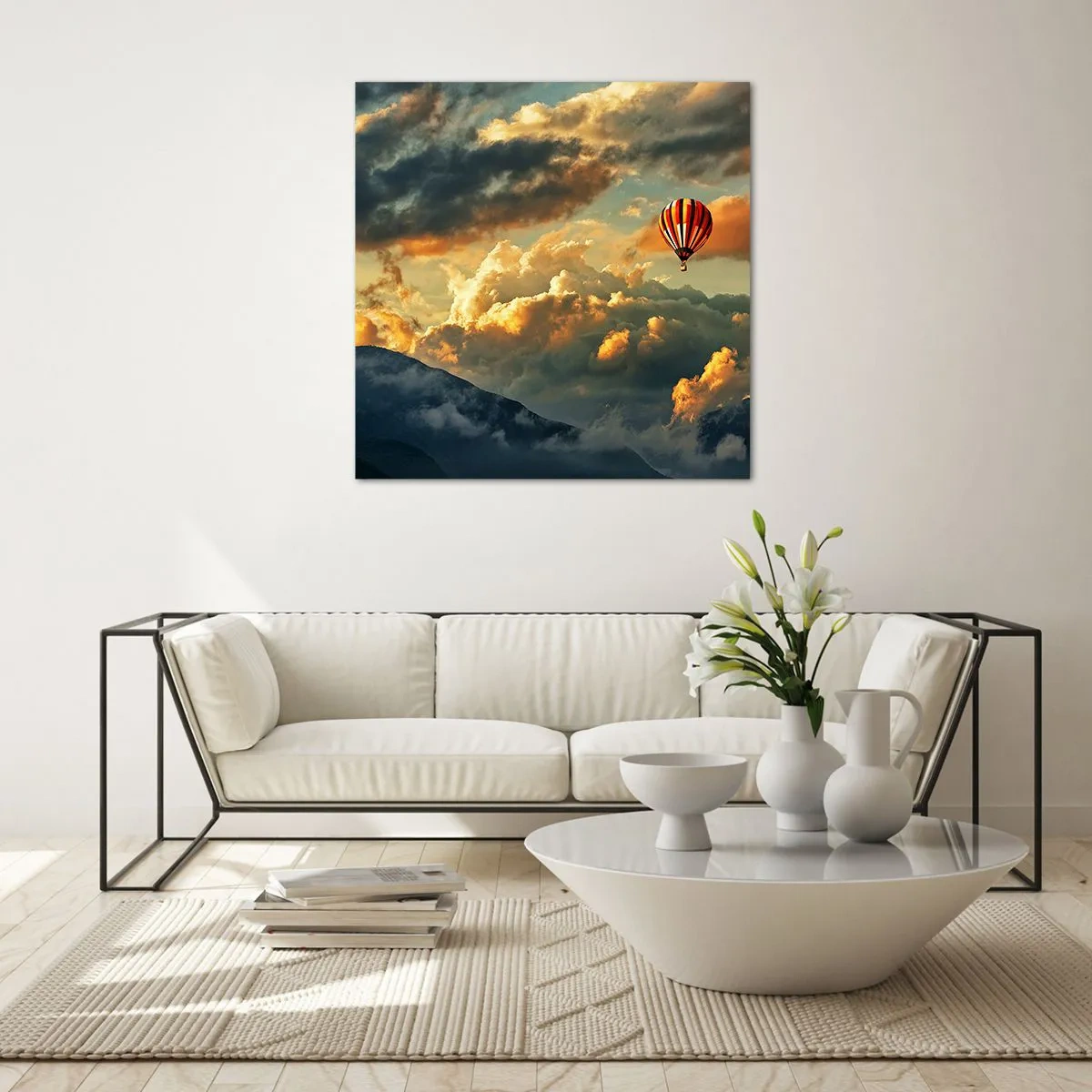 Billede på glas - Jeg går, fordi jeg vil - 70x70 cm