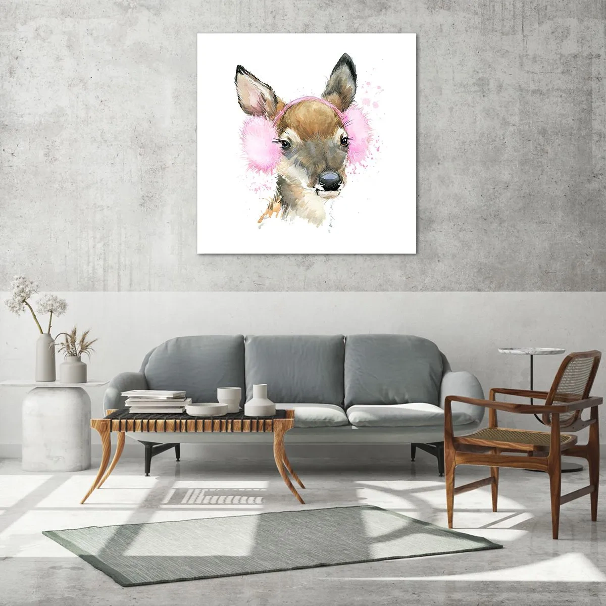 Billede på glas - Og frosten er ikke længere skræmmende - 50x50 cm