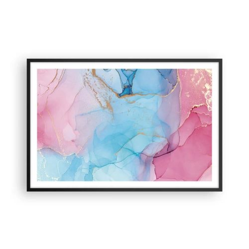 Plakat i sort ramme - Møde og gennemtrængning - 91x61 cm