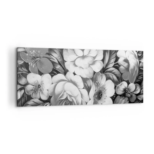 Lærredstryk - Billede på lærred - Smuk selv i grå farve - 120x50 cm