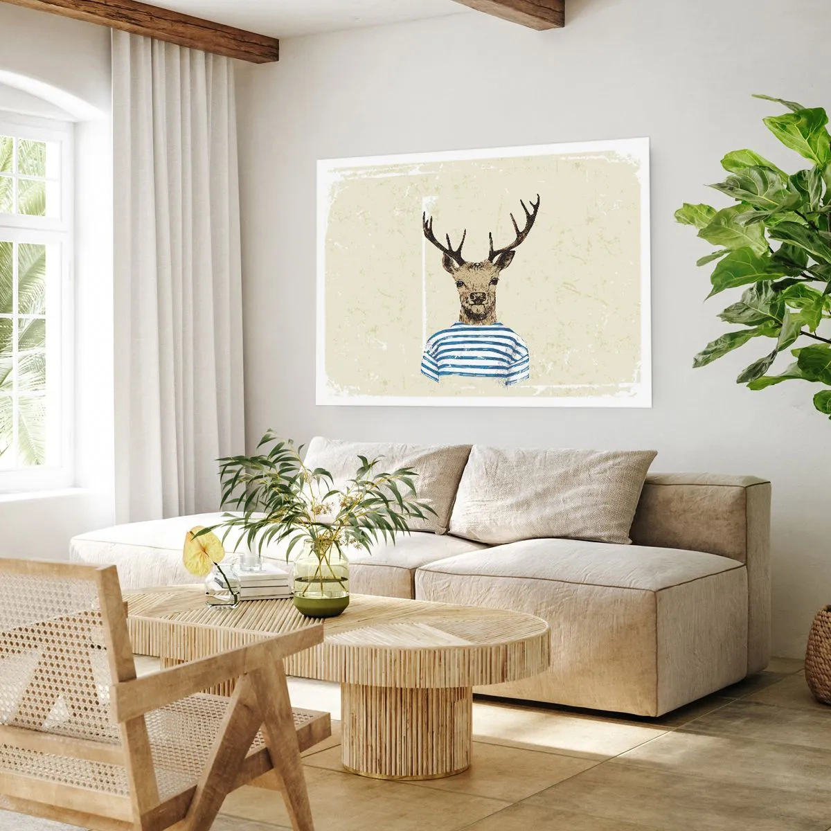 Plakat - Fordi jeg kan lide stribede skjorter! - 50x40 cm