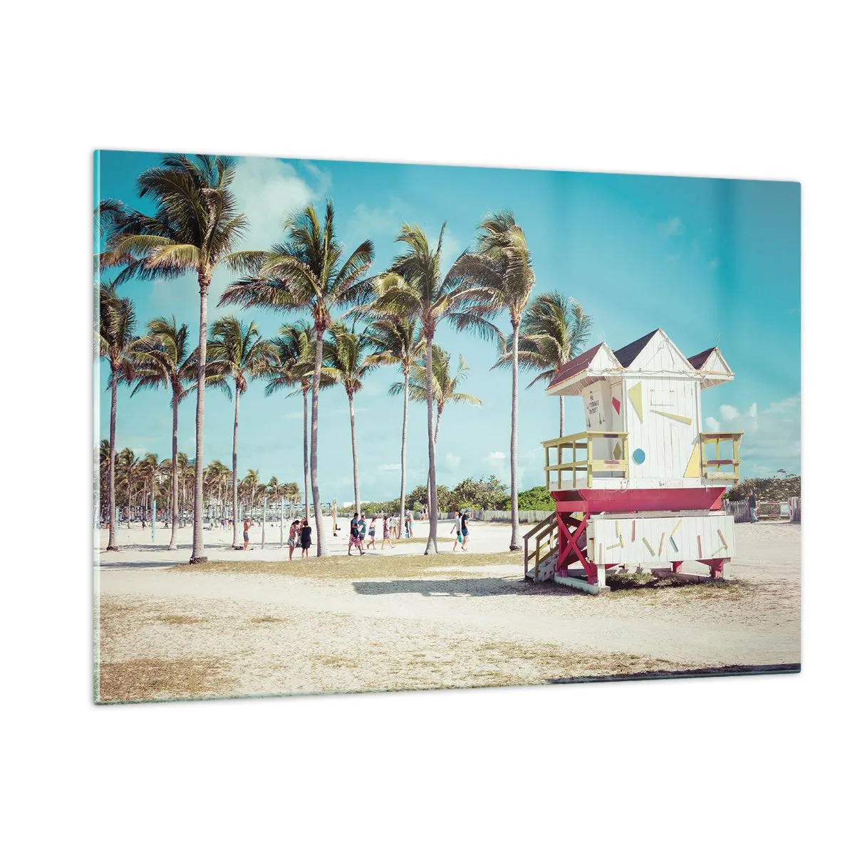 Billede på glas - En smuk dag foran dig - 120x80 cm