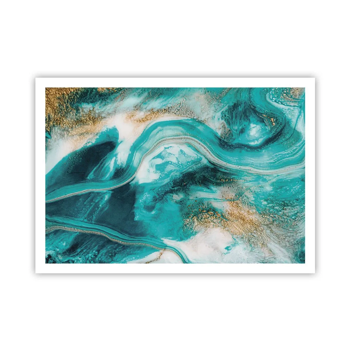 Plakat - Flod af guld - 100x70 cm