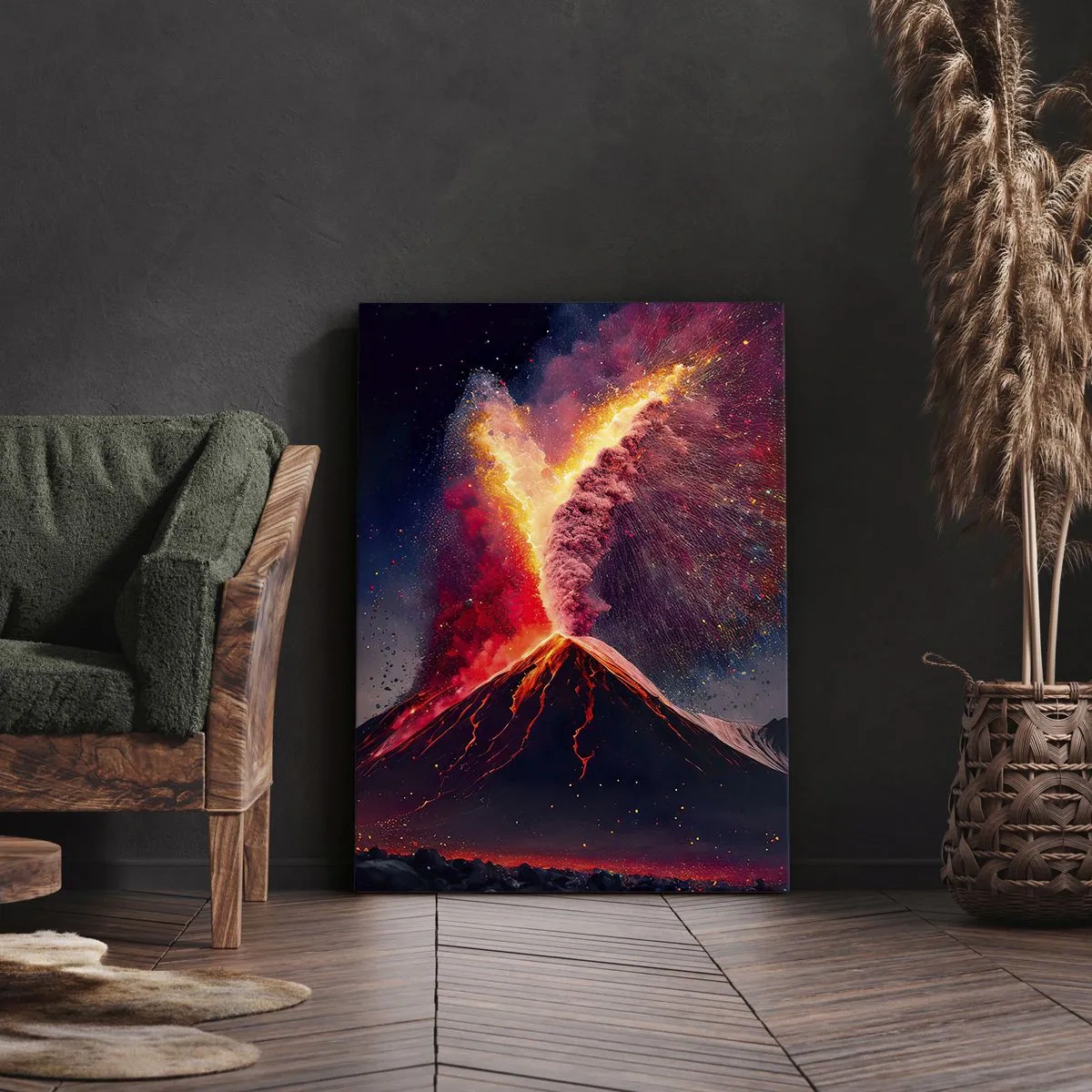 Lærredstryk - Billede på lærred - Skønhed og rædsel - 50x70 cm