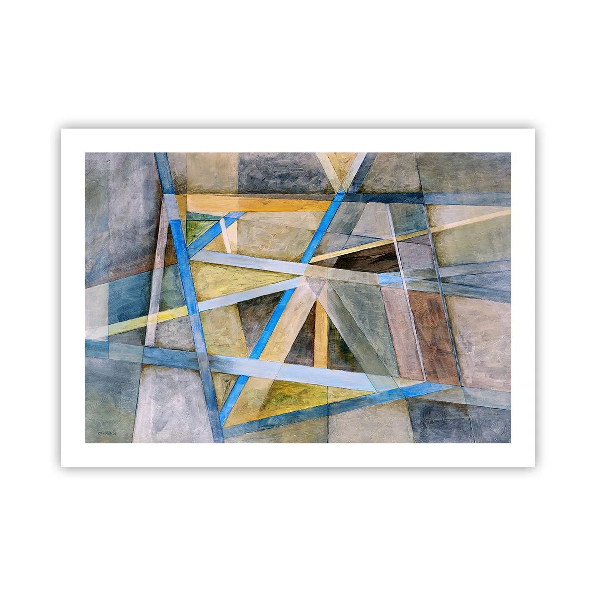 Plakat - Lige eller skråt? - 70x50 cm