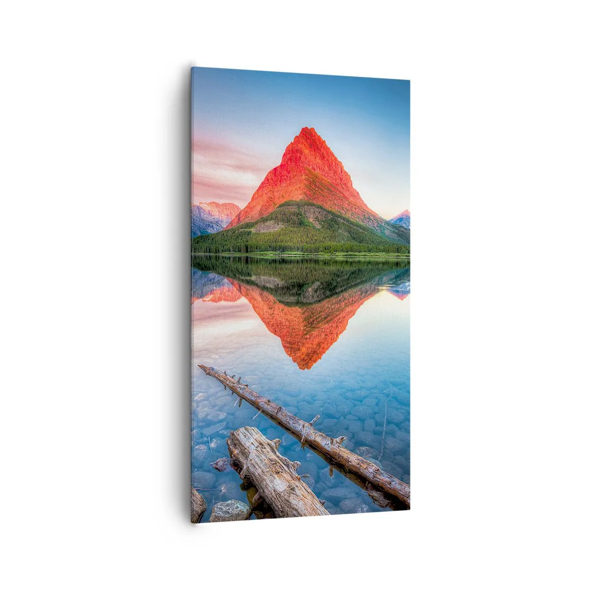 Lærredstryk - Billede på lærred - Varme og kulde - 65x120 cm