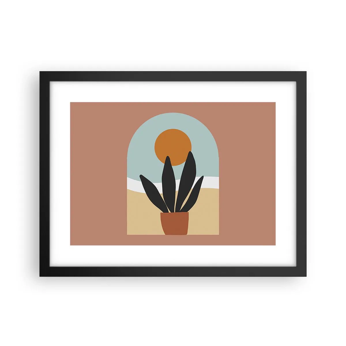 Plakat i sort ramme - Små glæder - 40x30 cm