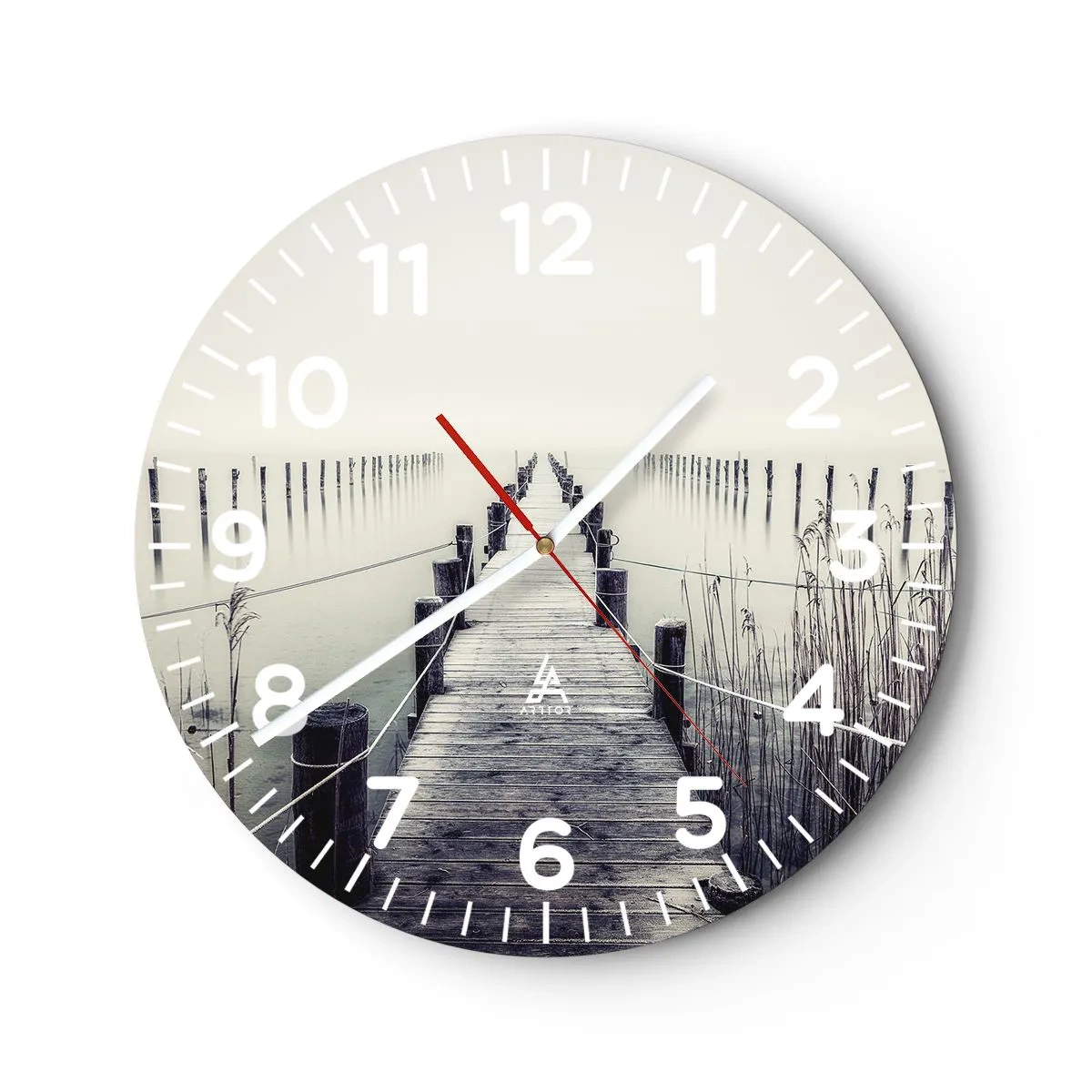 Vægur, Uret - Fordyb dig i fred - 30x30 cm