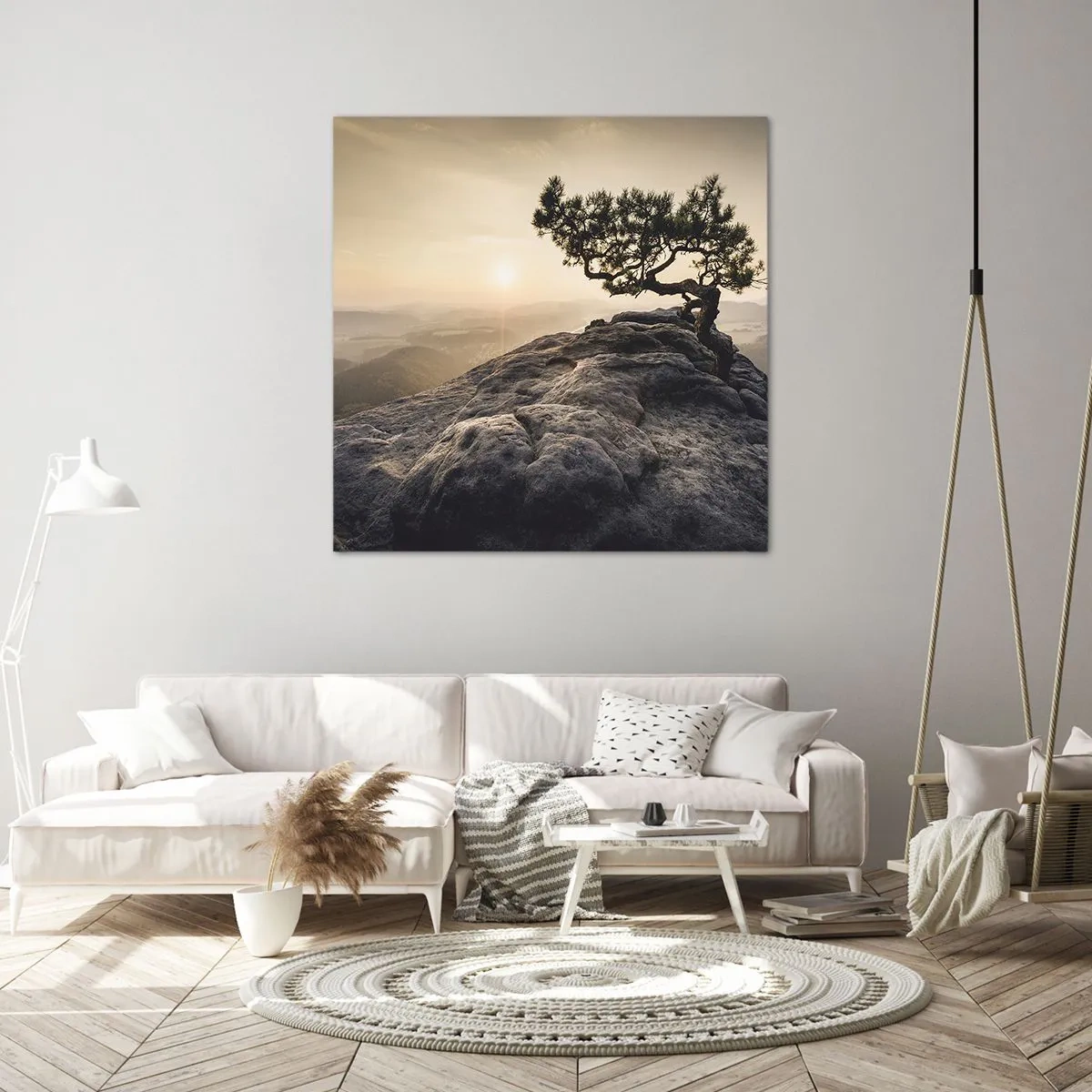 Lærredstryk - Billede på lærred - Livet vinder altid - 50x50 cm