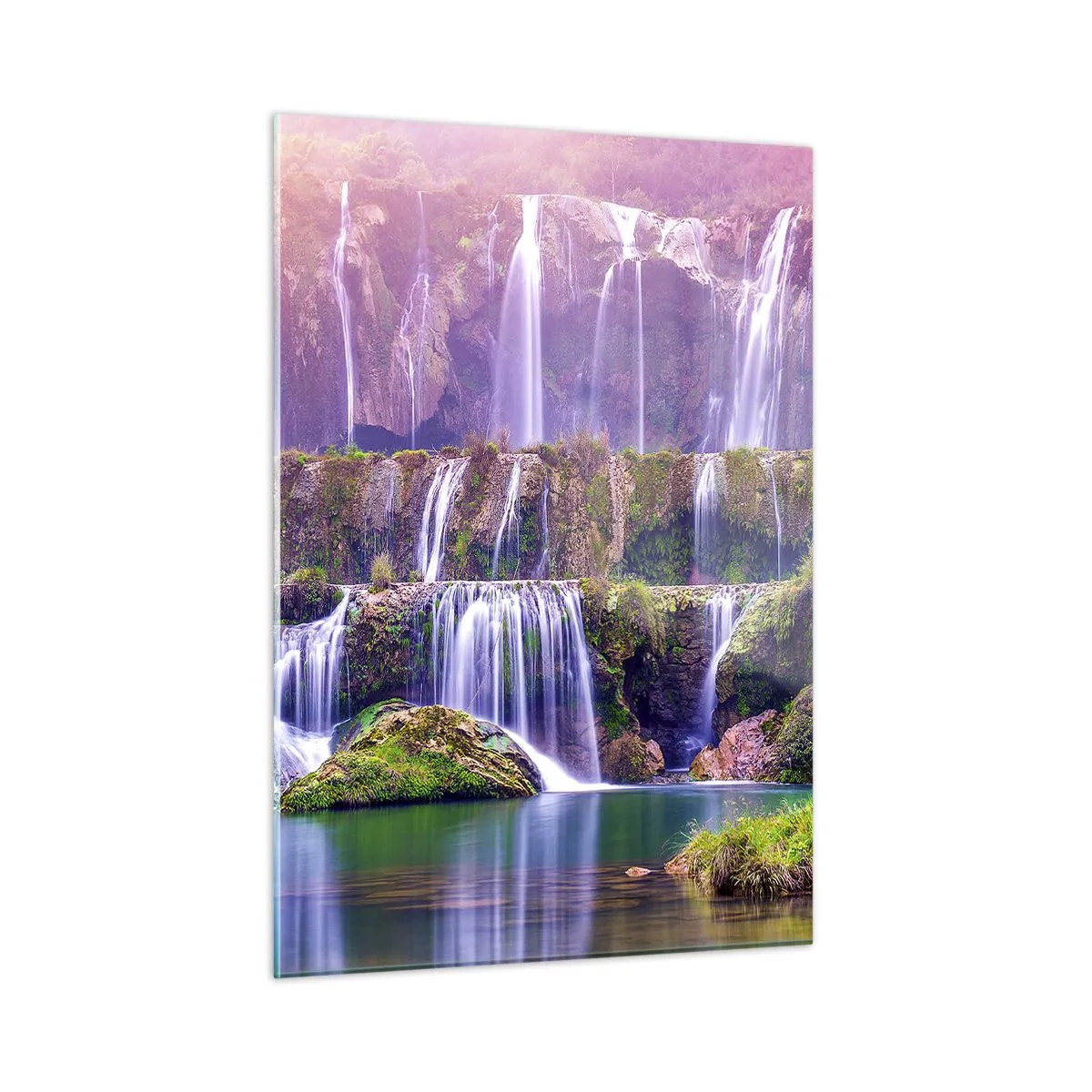 Billede på glas - Trappe til himlen - 50x70 cm