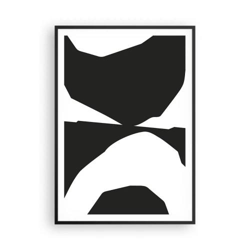 Plakat i sort ramme - Positiv-negativ - 70x100 cm