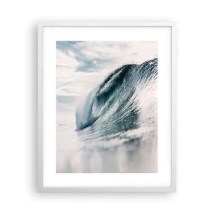 Plakat i hvid ramme - Topmøde om vand - 40x50 cm