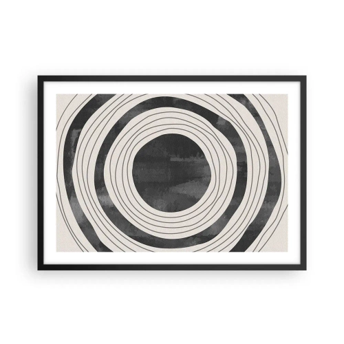 Plakat i sort ramme - Lige til det punkt - 70x50 cm