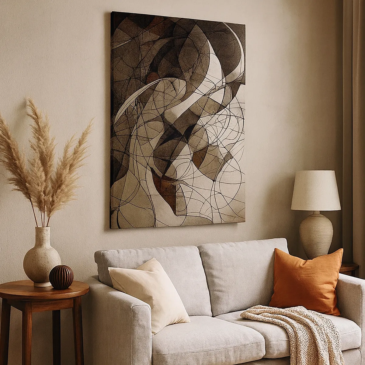 Lærredstryk - Billede på lærred - Cirkulation af jordens farver - 50x70 cm