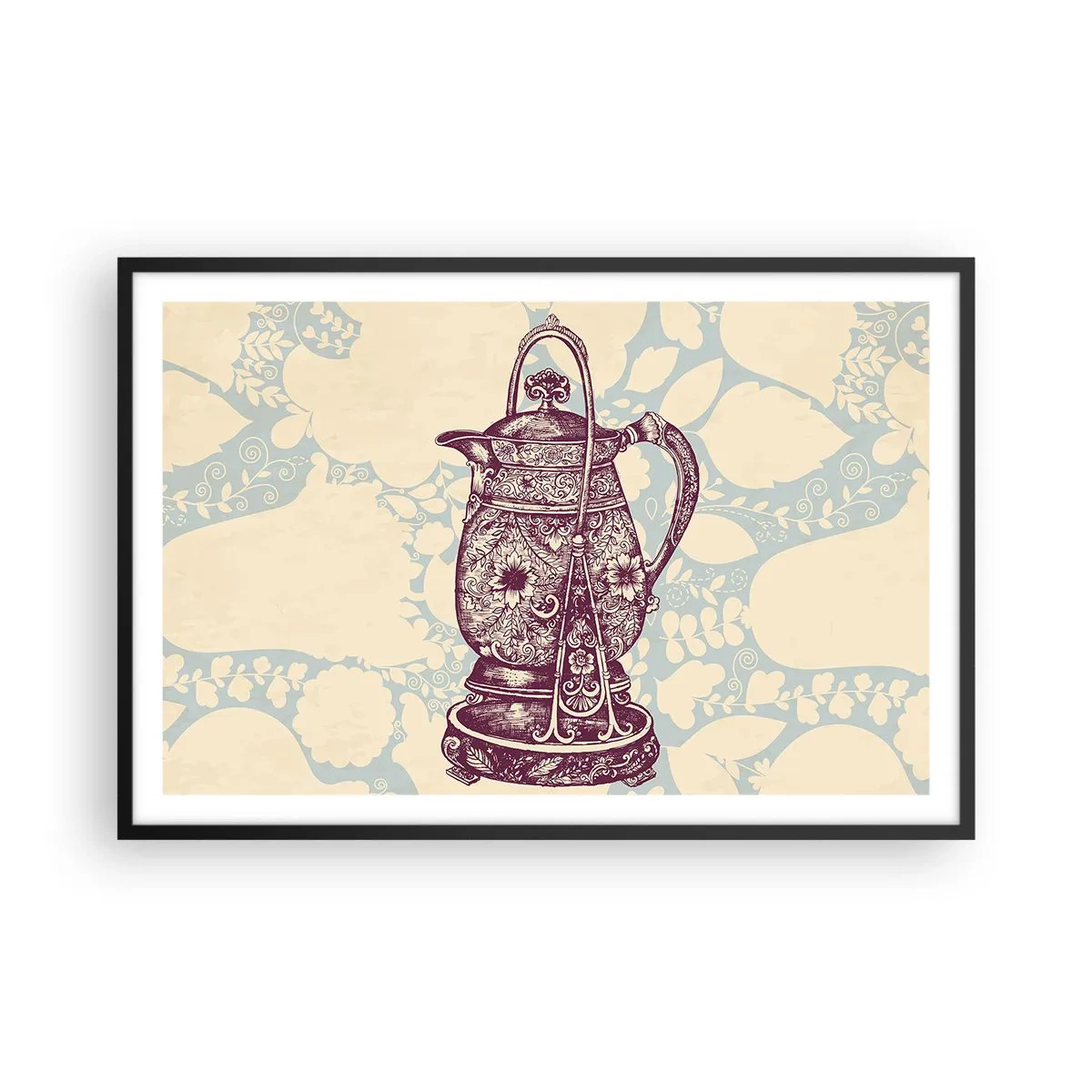 Plakat i sort ramme - Skønheden i hverdagslivet - 91x61 cm