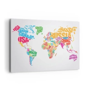 Lærredstryk - Billede på lærred - Jeg ønsker at vide alt - 100x70 cm