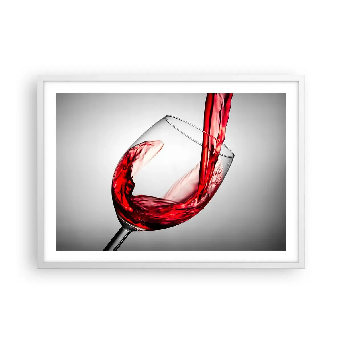 Plakat i hvid ramme - Farve - bevægelse - lyd - 70x50 cm