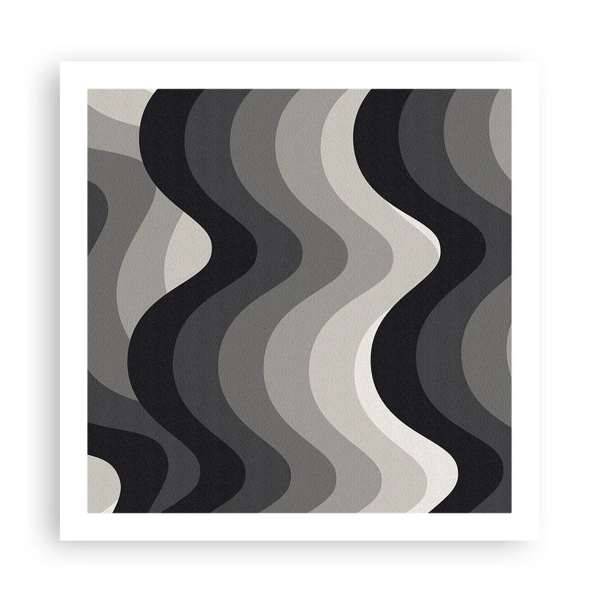 Plakat - Bølge efter bølge - 60x60 cm