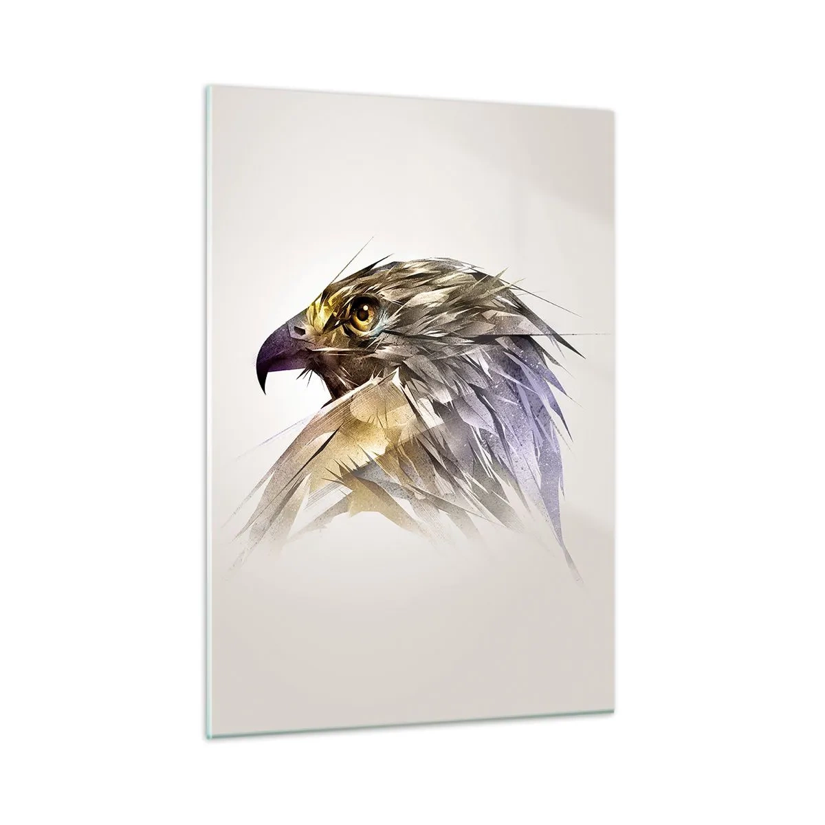 Billede på glas - Portræt af en kriger - 50x70 cm