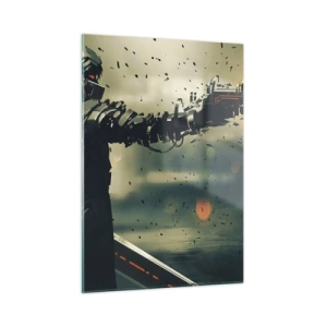 Billede på glas - Dødeligt våben - din helt egen Terminator - 50x70 cm