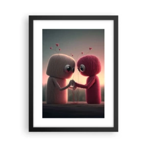 Plakat i sort ramme - Alle har lov til at elske - 30x40 cm