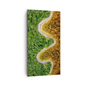 Lærredstryk - Billede på lærred - Grænser og gennembrud - 55x100 cm