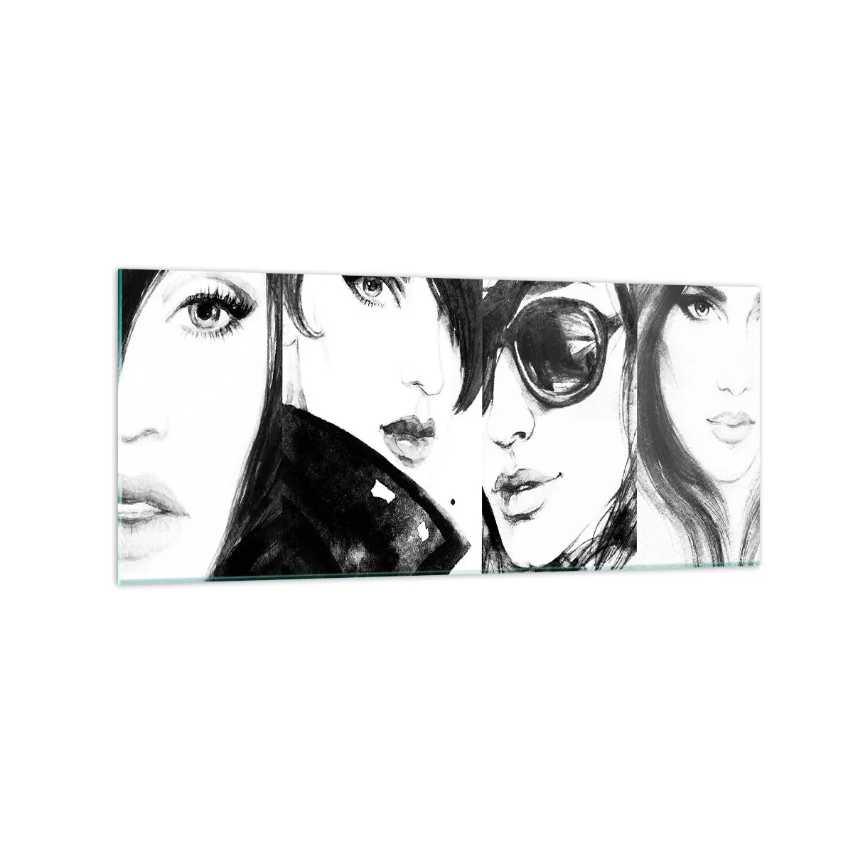 Billede på glas - Skønhed mangedoblet - 120x50 cm
