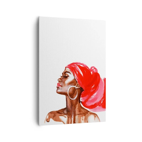 Lærredstryk - Billede på lærred - "Der er en vind, der blæser en mands næsebor op". - 70x100 cm