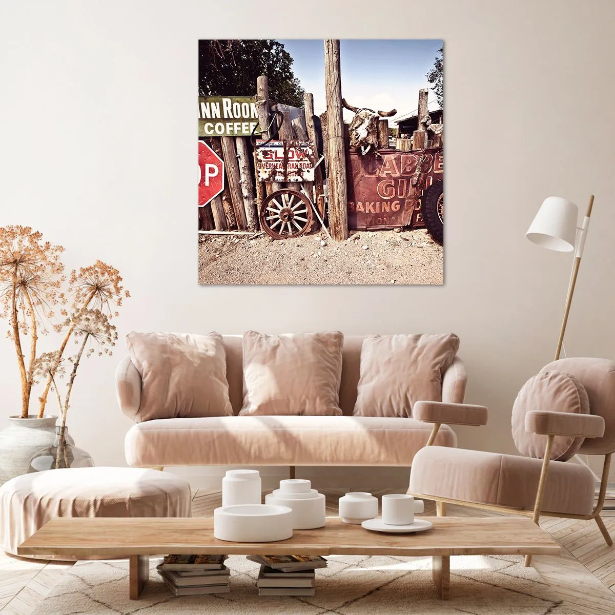 Lærredstryk - Billede på lærred - Og tiden er stoppet - 70x70 cm